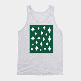 Christmas Stars Green and Pink Tank Top